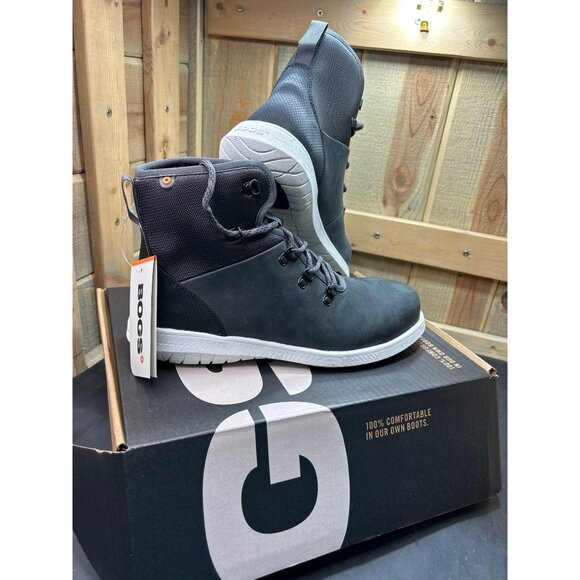 Bogs Womens Cypress Lace St Composite Toe Boots Dark Gray Size 10 - Picture 1 of 10